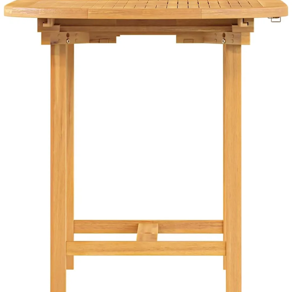 Jatkettava puutarhapöytä 110-160x80x75 cm täysi tiikki (63486)