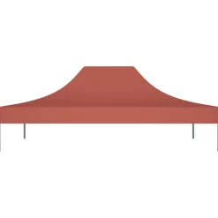 Juhlateltan katto 4x3 m terrakotta 270 g/m²