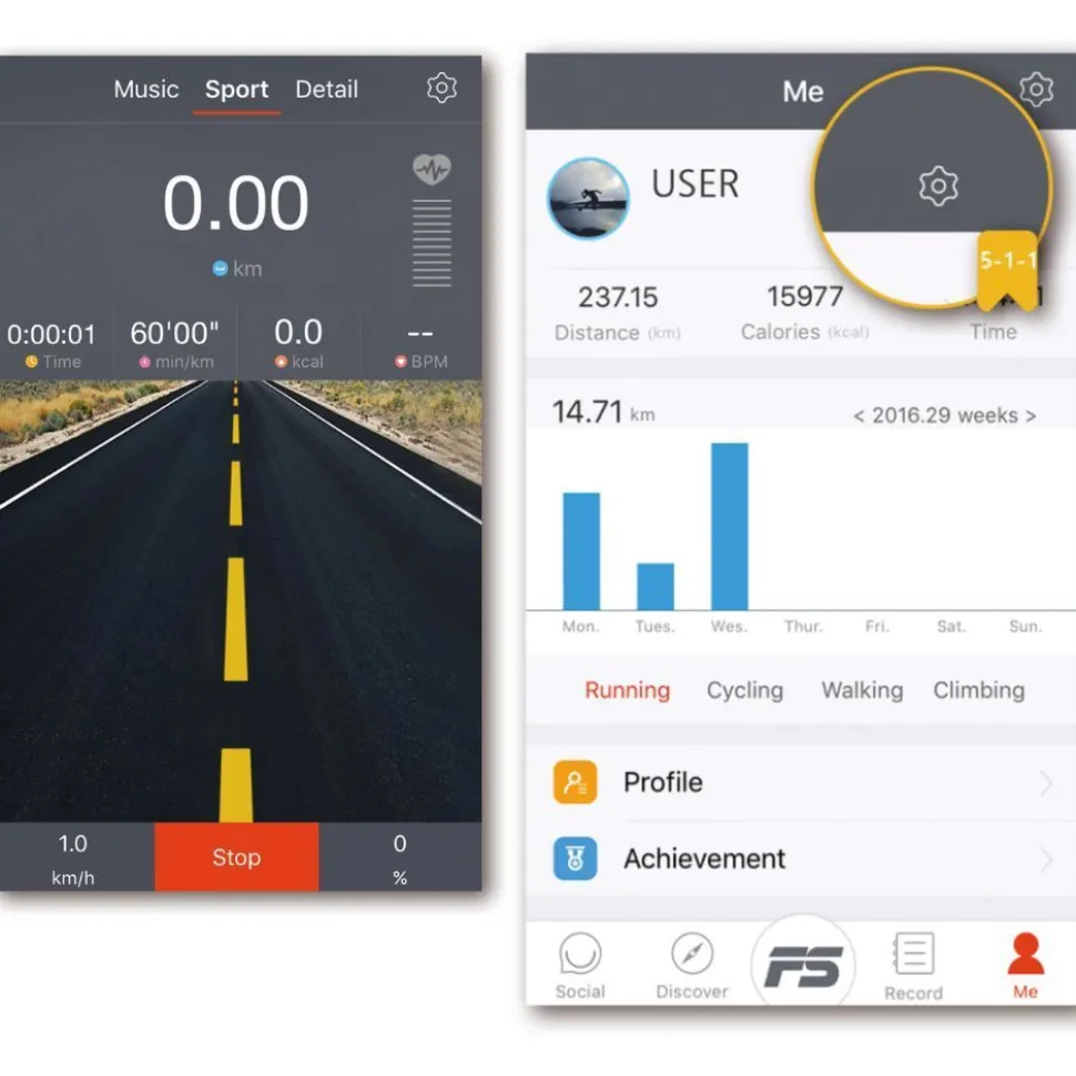 Juoksumatto Trekkrunner TR007 1,5 hv 12 km/h treenisovelluksella Android/IOS taitettava
