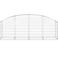 Kaareva kivikori 100x30x60/80 cm galvanoitu rauta