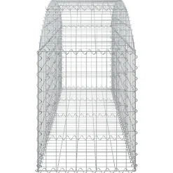 Kaareva kivikori 100x30x60/80 cm galvanoitu rauta