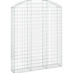 Kaareva kivikori 100x30x60/80 cm galvanoitu rauta