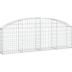Kaareva kivikori 100x30x60/80 cm galvanoitu rauta