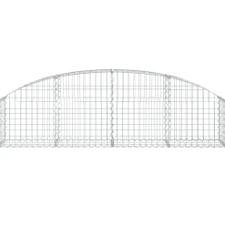 Kaareva kivikori 100x30x60/80 cm galvanoitu rauta