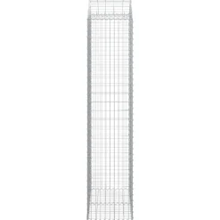 Kaareva kivikori 100x30x60/80 cm galvanoitu rauta
