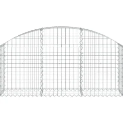 Kaareva kivikori 100x30x60/80 cm galvanoitu rauta