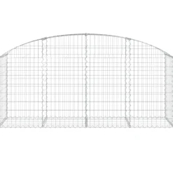 Kaareva kivikori 100x30x60/80 cm galvanoitu rauta