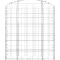 Kaareva kivikori 100x30x60/80 cm galvanoitu rauta