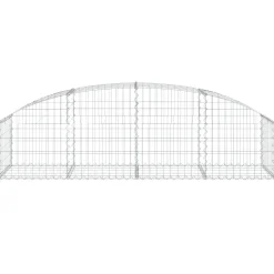Kaareva kivikori 100x30x60/80 cm galvanoitu rauta