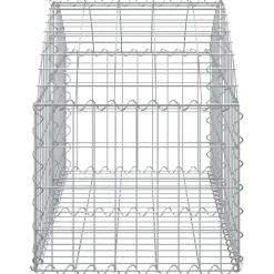 Kaareva kivikori 100x30x60/80 cm galvanoitu rauta