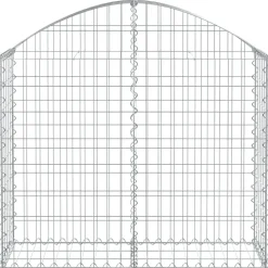 Kaareva kivikori 100x30x60/80 cm galvanoitu rauta