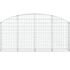 Kaareva kivikori 100x30x60/80 cm galvanoitu rauta