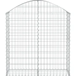 Kaareva kivikori 100x30x60/80 cm galvanoitu rauta