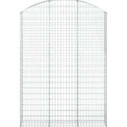 Kaareva kivikori 100x30x60/80 cm galvanoitu rauta