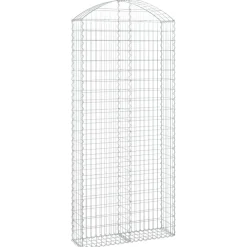 Kaareva kivikori 100x30x60/80 cm galvanoitu rauta