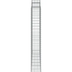 Kaareva kivikori 200x30x140/160 cm galvanoitu rauta (53487)