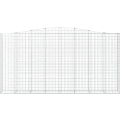 Kaarevat kivikorit 2 kpl 400x50x200/220 cm galvanoitu rauta (46021)
