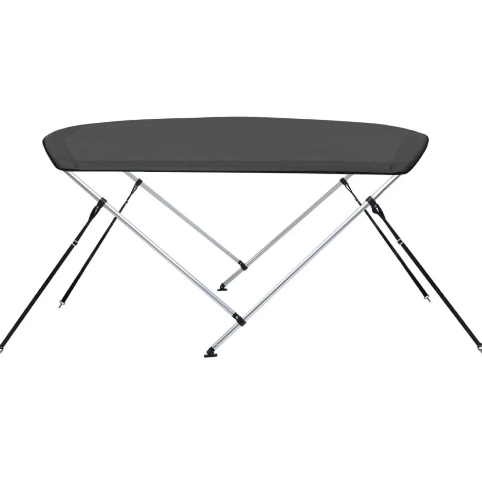 2-kaarinen bimini-kate, antrasiitti 180x150x110 cm