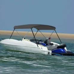 2-kaarinen bimini-kate, antrasiitti 180x130x110 cm