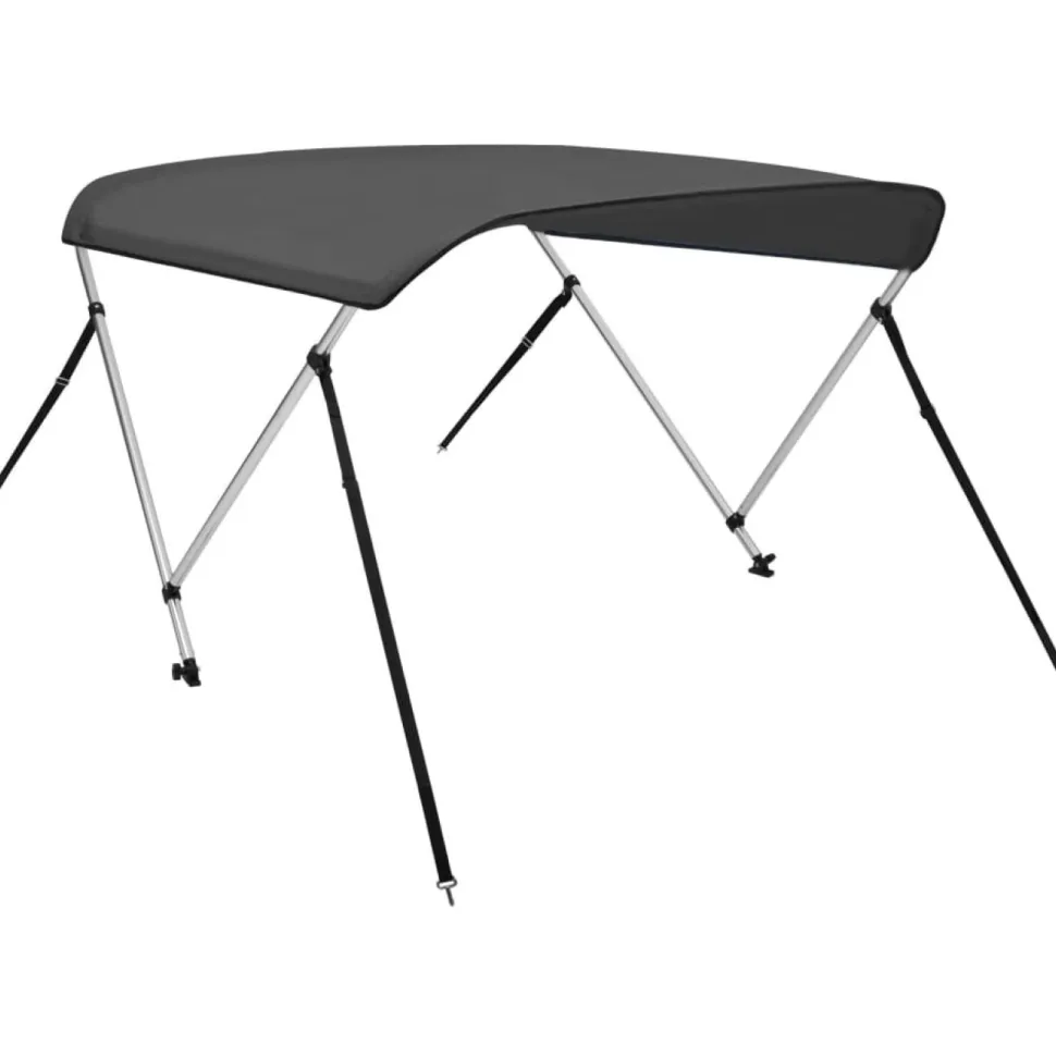 2-kaarinen bimini-kate, antrasiitti 180x130x110 cm