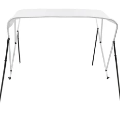 3-kaarinen bimini-kate, valkoinen, 183x140x137 cm