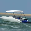 4-kaarinen bimini-kate, valkoinen 243x(230-244)x137 cm