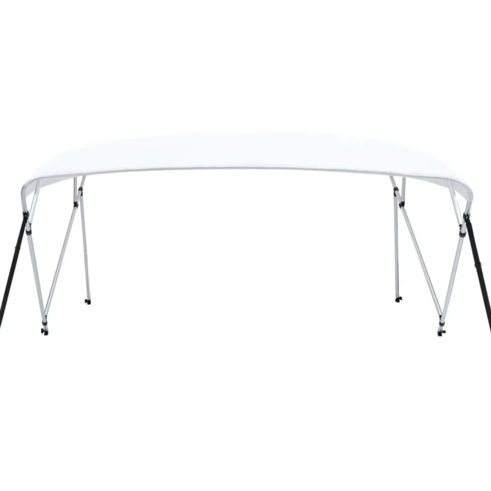 4-kaarinen bimini-kate, valkoinen 243x(230-244)x137 cm