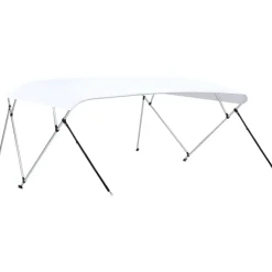 4-kaarinen bimini-kate, valkoinen 243x(230-244)x137 cm