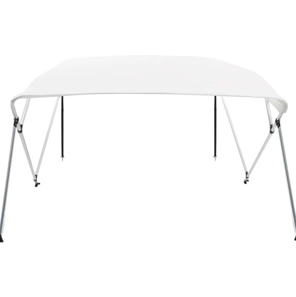 4-kaarinen bimini-kate valkoinen 243x196x117 cm