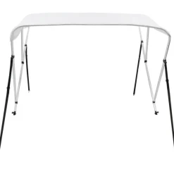 3-kaarinen bimini-kate, valkoinen, 183x160x137 cm