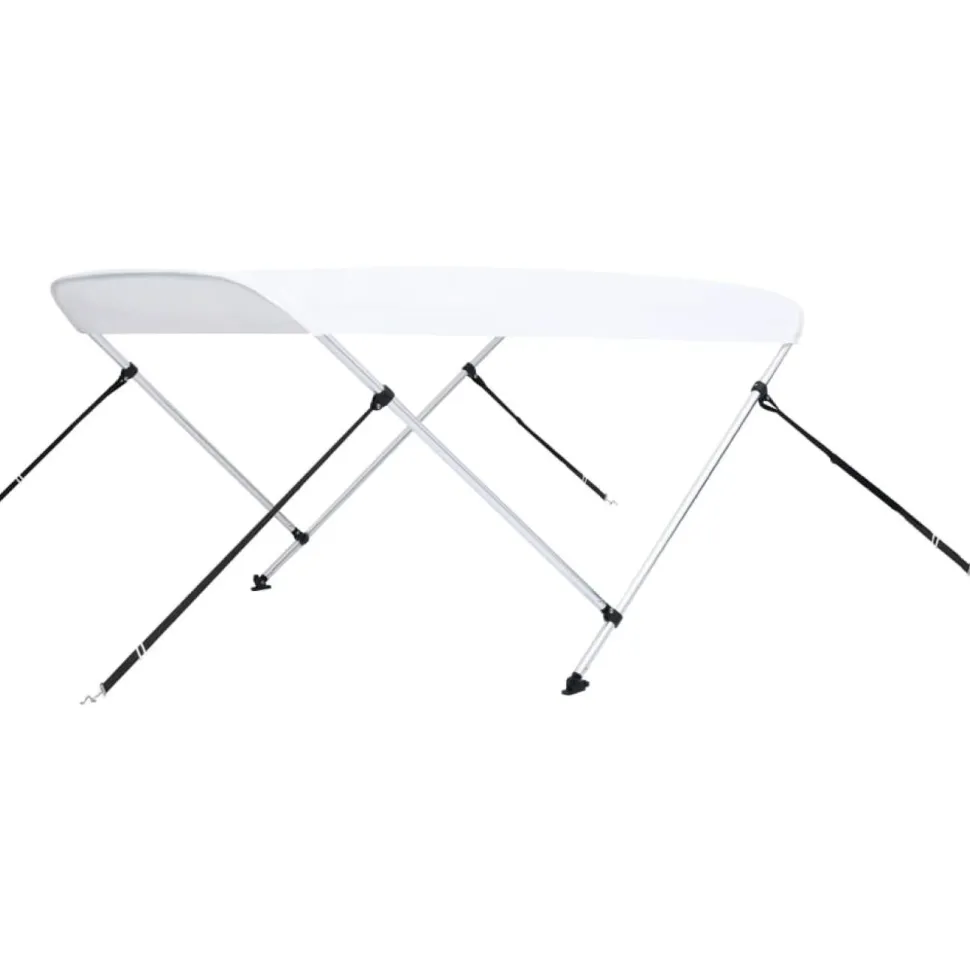 2-kaarinen bimini-kate, valkoinen 150x120x110 cm