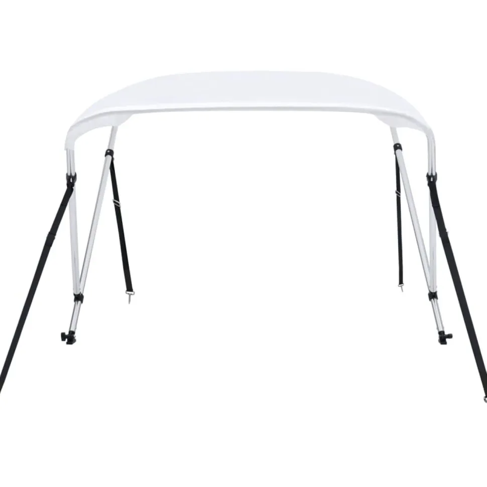 2-kaarinen bimini-kate, valkoinen 150x120x110 cm