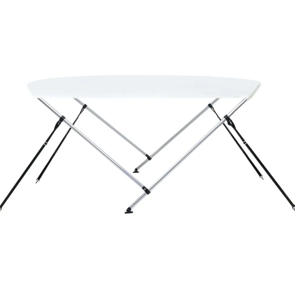 2-kaarinen bimini-kate, valkoinen 150x120x110 cm