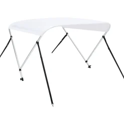2-kaarinen bimini-kate, valkoinen 150x120x110 cm