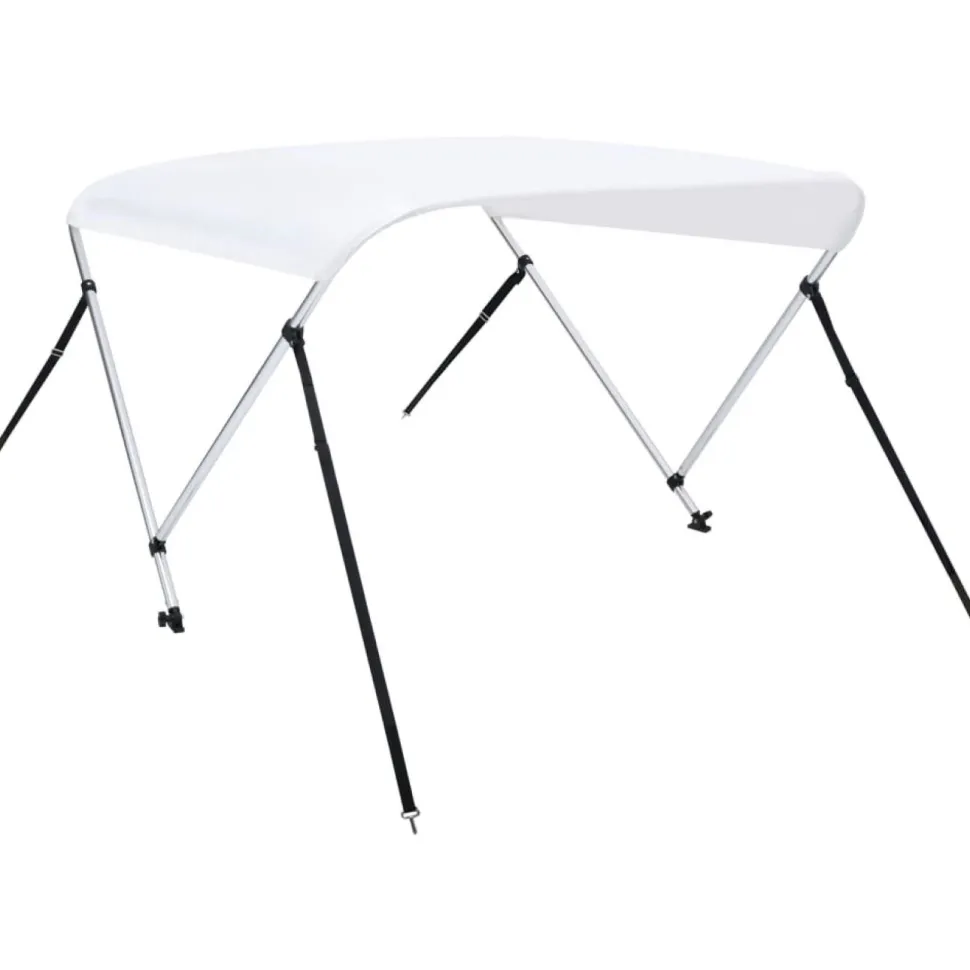 2-kaarinen bimini-kate, valkoinen 150x120x110 cm