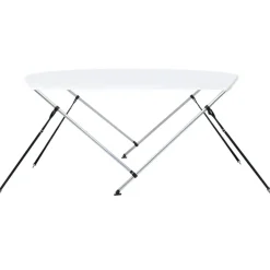 2-kaarinen bimini-kate, valkoinen 180x130x110 cm