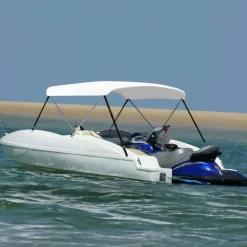 2-kaarinen bimini-kate, valkoinen 180x150x110 cm