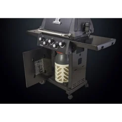Kaasugrilli Broil King Signet 390 Shadow, 3 poltinta, sivukeitin, varraspaahdin