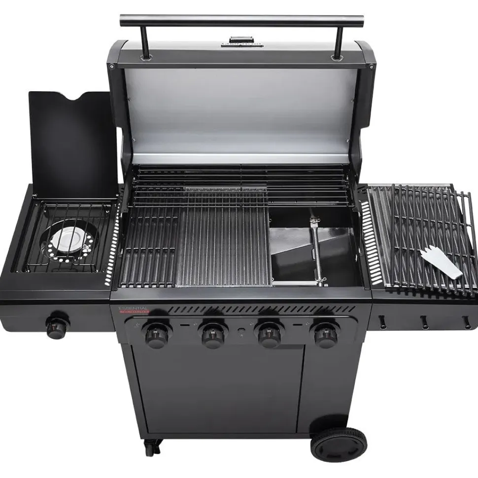 Kaasugrilli Char-Broil Essential 4 G, 4 poltinta, sivukeitin