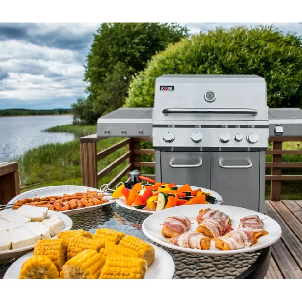 Kaasugrilli Kobe Premium, 4 poltinta, sivukeitin, eri vaihtoehtoja