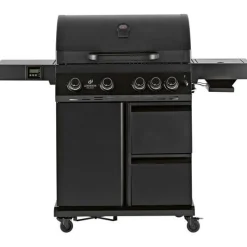 Kaasugrilli Landmann Rexon Cool Black MaxX 4.1, 4 poltinta, infrapunasivukeitin