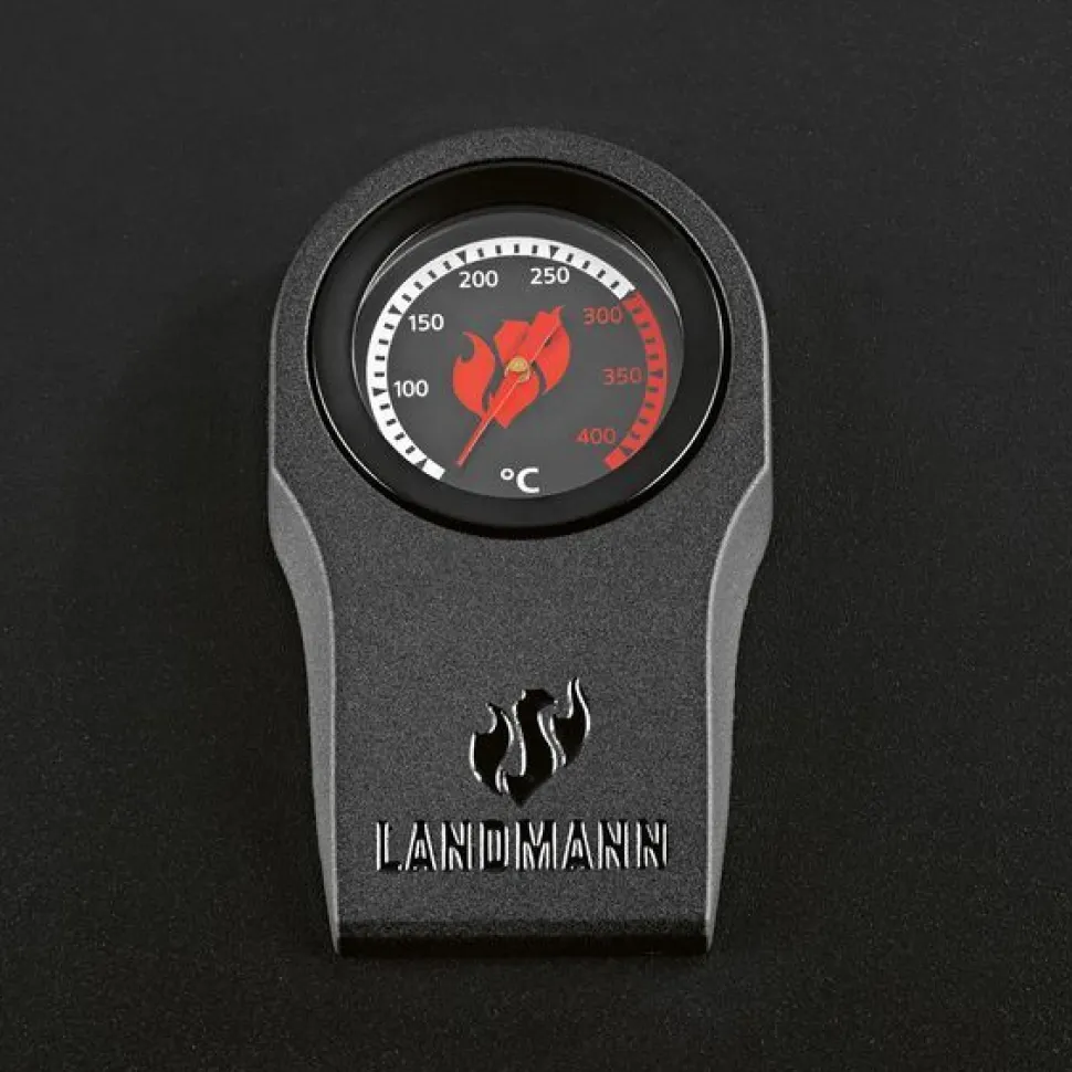 Kaasugrilli Landmann Rexon Cool Black MaxX 4.1, 4 poltinta, infrapunasivukeitin