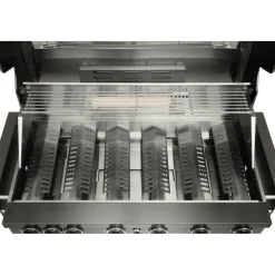 Kaasugrilli Mustang Black Jewel 6 built-in, 6 poltinta, upotettava, musta