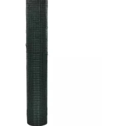Kanaverkko 19x19mm galvanoitu PVC pinnoitteella 10x1m vihreä