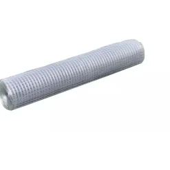 Kanaverkko 12x12mm galvanoitu teräs 10x1m hopea