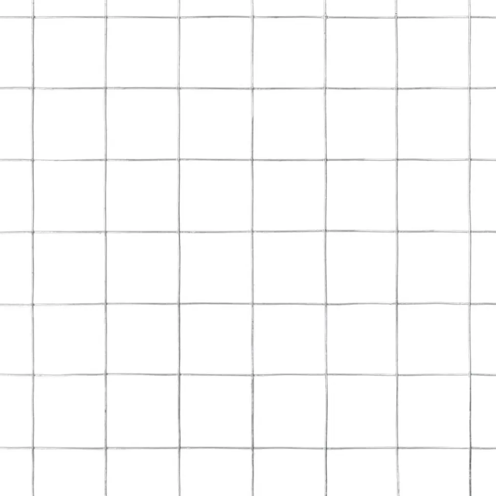 Kanaverkko 12x12mm galvanoitu teräs 25x0.5m hopea