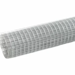 Kanaverkko 19x19mm galvanoitu teräs 10x1.5m hopea