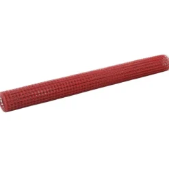 Kanaverkko 12x12mm galvanoitu teräs 25x1.5m punainen