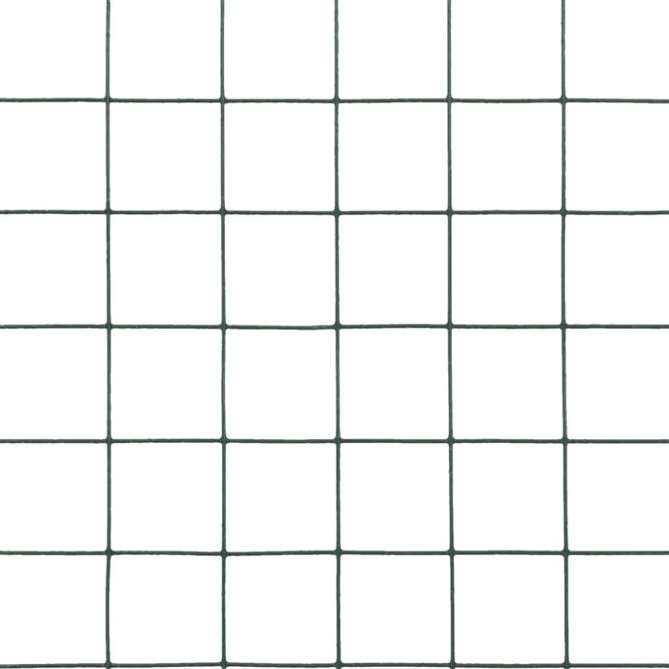 Kanaverkko 12x12mm galvanoitu teräs 10x1.5m vihreä