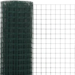 Kanaverkko 12x12mm galvanoitu teräs 25x1.5m vihreä